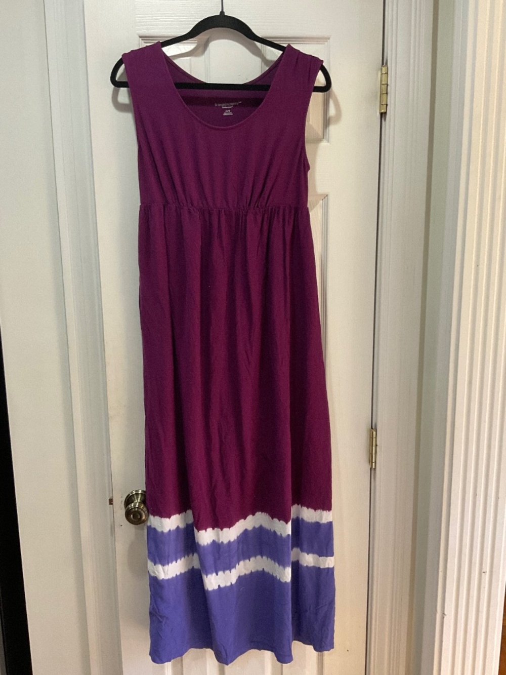 Liz Lange Maternity Target Purple Empire Waist Dress Size: Medium